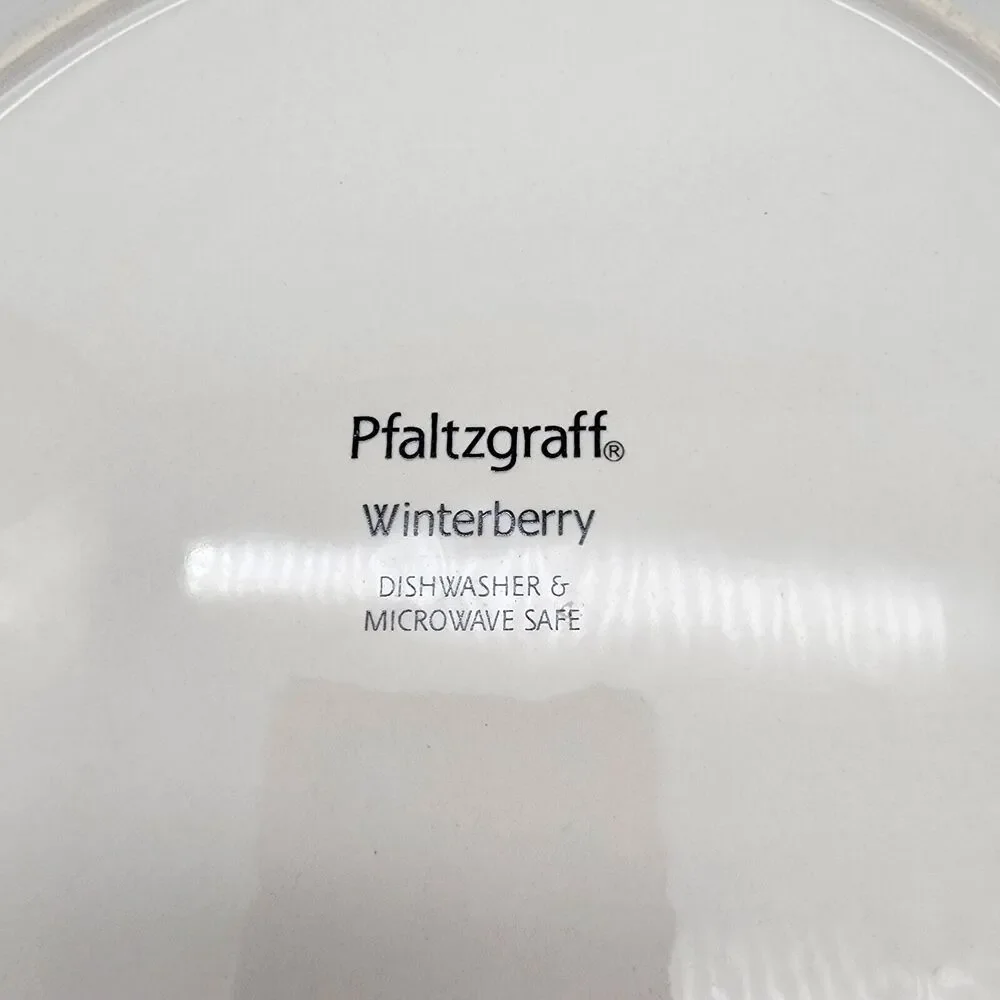 Pfaltzgraff Holly Platter Plate Winterberry Family and Friends of Sharing 12 in